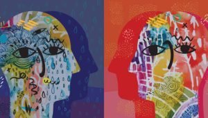 Vectorised montage depicting sadness Vs happiness. Vectorised montage depicting sadness Vs happiness.
